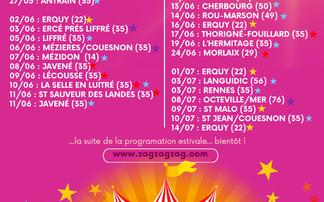 Tournée ÉTÉ 2026